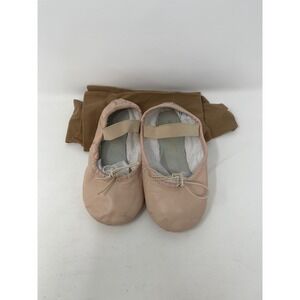 Weissman Ballet Slippers Kids Size 10CW Pink Good Leather Dance Shoes & Tights